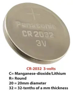 image of CR2032 battery