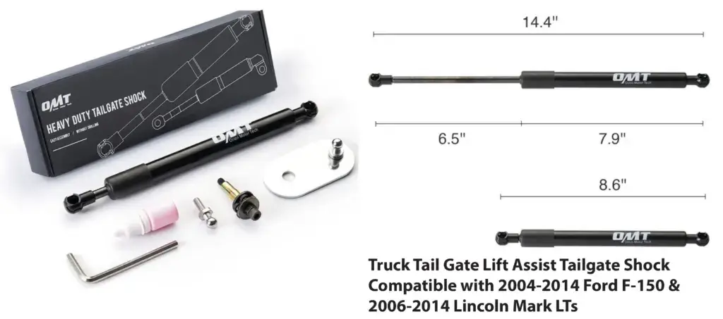 Truck Tail Gate Lift Assist Tailgate Shock Compatible with 2004-2014 Ford F-150 & 2006-2014 Lincoln Mark LTs
