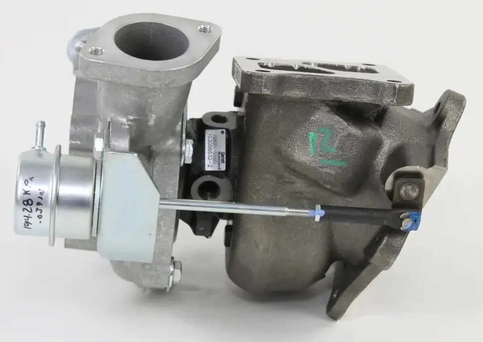 This image shows a turbocharger waste gate
