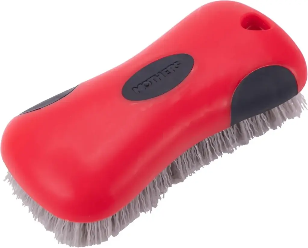 This image shows a Mothers Stiff Bristle Carpet and Upholstery Cleaning Scrub Brush