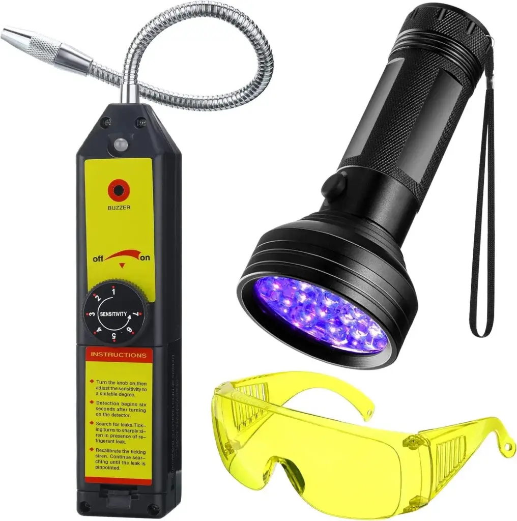 this image shows an AC leak detector kit