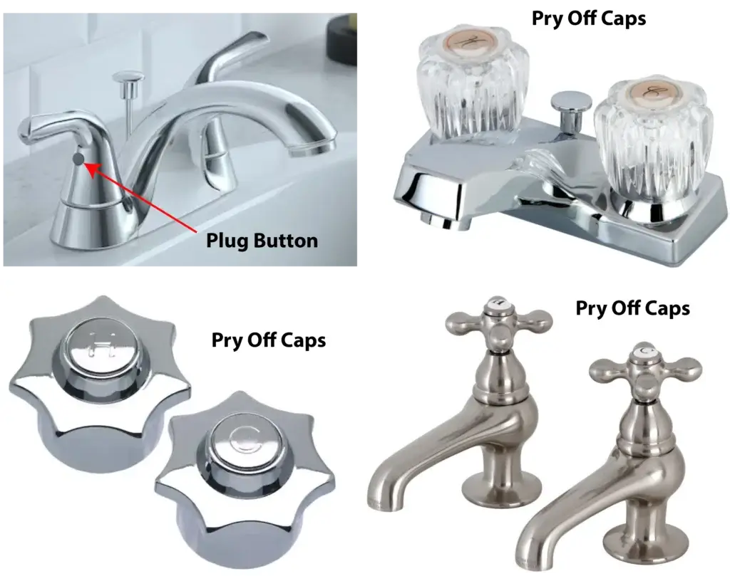 this image shows multi handle faucets